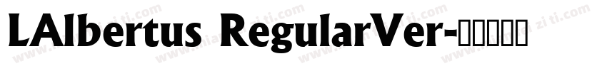 LAlbertus RegularVer字体转换